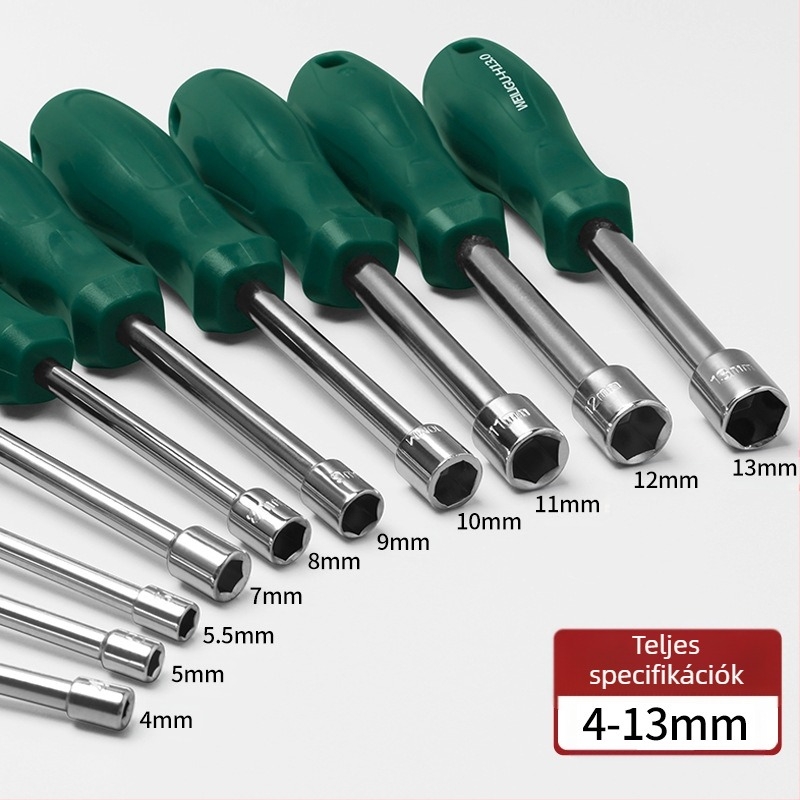 Hex socket kulcs, edzett magas széntartalmú acél, tükröző felület