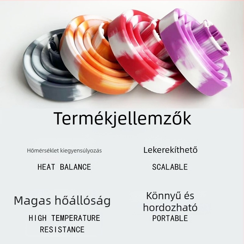 Hőálló szilikon teleszkópos hajszárító sapka – curlingre és formázásra, összecsukható professzionális univerzális kiegészítő