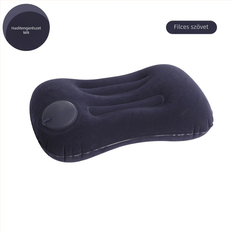 Utazási felfújható párna – Square modell, FlyingBear, 10 cm vastagság, környezetbarát PVC, súly 100 g