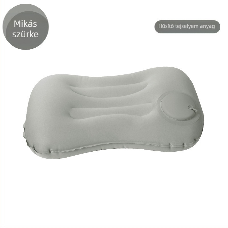 Utazási felfújható párna – Square modell, FlyingBear, 10 cm vastagság, környezetbarát PVC, súly 100 g