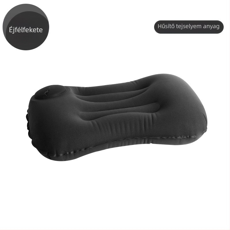 Utazási felfújható párna – Square modell, FlyingBear, 10 cm vastagság, környezetbarát PVC, súly 100 g