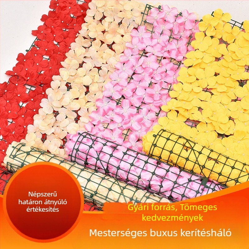 Mű sövény levelek kerítéshez, dekoráció falra és a mennyezetre