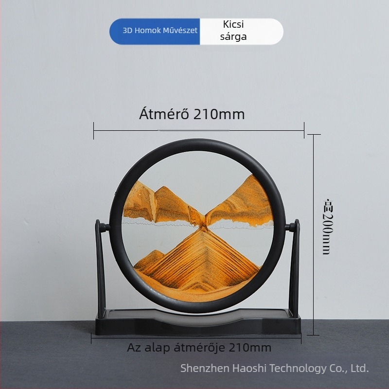 Nappali dísz homokfestés: 3D dinamikus homokfestő művészeti alkotás geometriai dizájnnal (Anyag: Üveg; Gyártási folyamat: Csiszolás; Felület: Polírozás; Függő forma: Dísz; Stílus: Geometria)