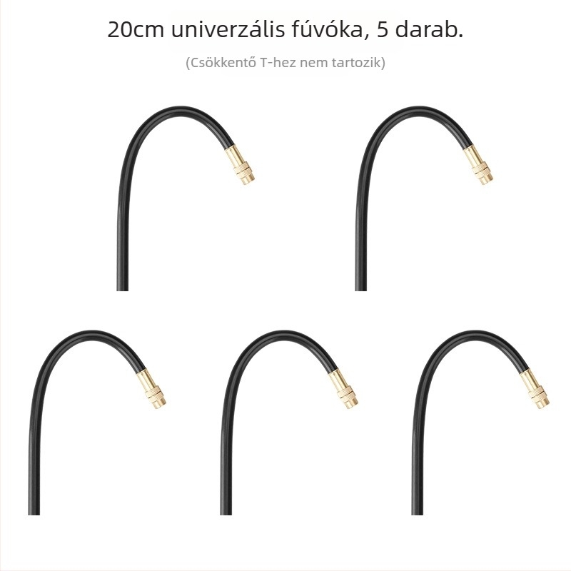 Mikro-spray öntözőfej állítható szöggel, 360°-os univerzális fúvóka, gyors dugó-csatlakozású telepítés, automata permetező otthoni kertészethez