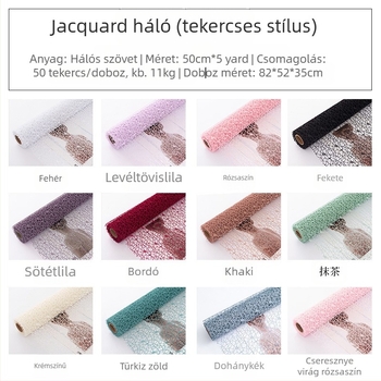 Géz háló tekercs virágcsomagoláshoz – Flower Habitat, Értékesítési csomagolás, Feldolgozás: Más