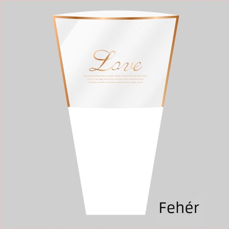 Kraftpapírból és műanyagból készült csokor csomagoló táska; külső csomagolás; kézzel készített; származás Zhejiang, Kína