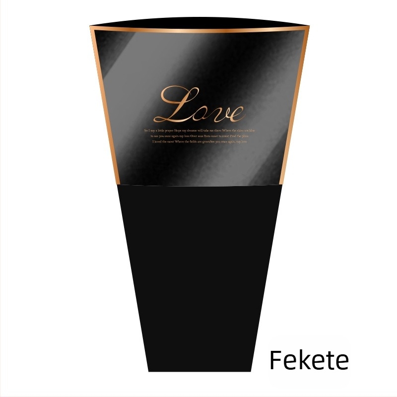 Kraftpapírból és műanyagból készült csokor csomagoló táska; külső csomagolás; kézzel készített; származás Zhejiang, Kína