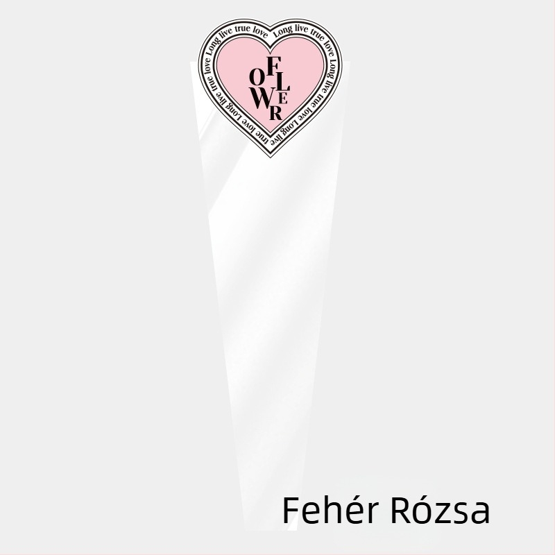 Kraftpapírból és műanyagból készült csokor csomagoló táska; külső csomagolás; kézzel készített; származás Zhejiang, Kína