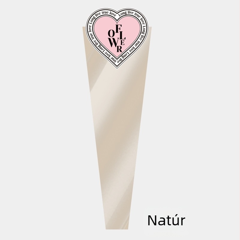 Kraftpapírból és műanyagból készült csokor csomagoló táska; külső csomagolás; kézzel készített; származás Zhejiang, Kína