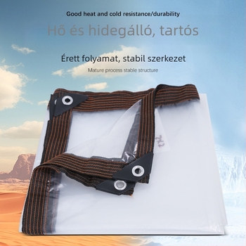 Áttetsző megerősített PVC esővédő fólia beltéri virágokhoz, hőszigetelés, árnyékolás és porvédelem a balkonra