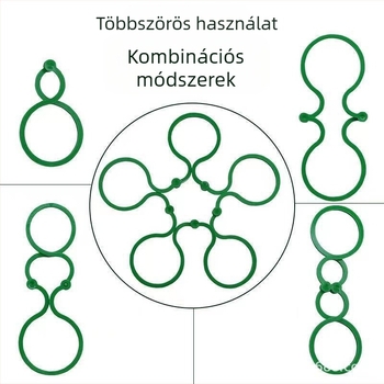 Műanyag nyolcszög alakú záróval kertészeti kötöző klipszek – rögzítésre szárakhoz, paradicsomhoz és virágokhoz