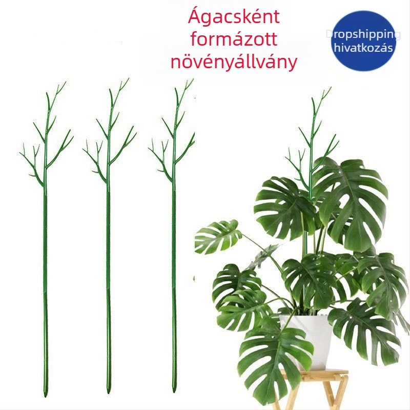 Növénytámasztó rúd – műanyag, erkélyre és otthoni kertészkedéshez, leesés elleni támasz növényekhez