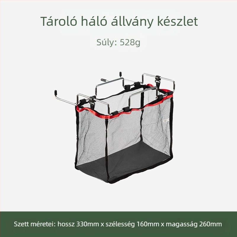 Összecsukható kültéri szemetesállvány, zsákok tartója, asztali tároló Kempinghez és otthoni konyhához