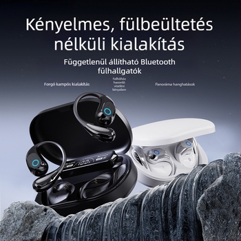 AI fordítású Bluetooth fülhallgató a fülre szerelve Q11 Q22 Q15Pro, Bluetooth 5.3, 10 m hatótáv, üzemidő 4–8 óra, digitális kijelző