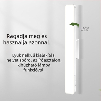 LED éjjeliszekrény lámpa mágneses rögzítéssel, szemvédelem, érintéses kapcsoló, fényerő-szabályzás, beépített lítium akkumulátor