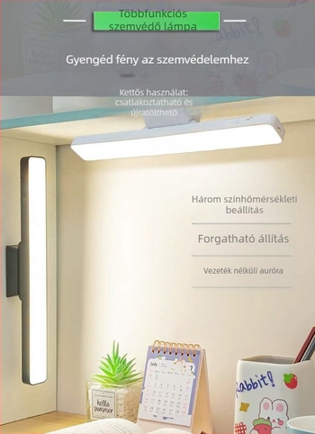 LED éjjeliszekrény lámpa mágneses rögzítéssel, szemvédelem, érintéses kapcsoló, fényerő-szabályzás, beépített lítium akkumulátor
