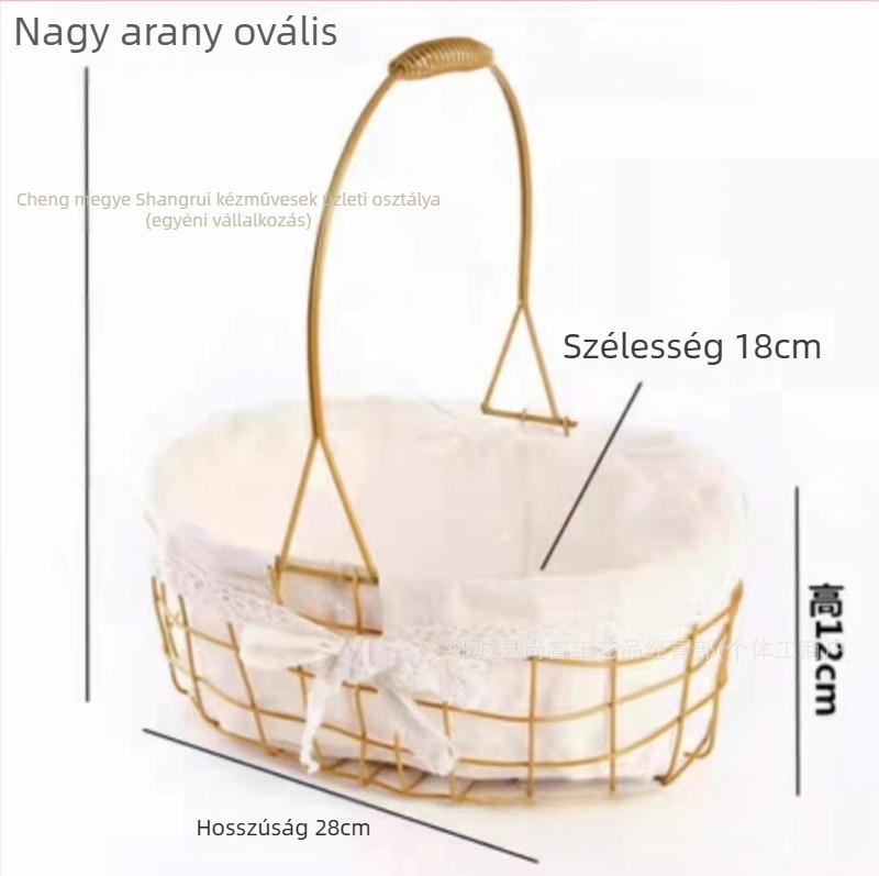 Fém virágalátét tartó szív alakú körvirág-összeállításhoz, fémszerkezet, univerzális használat, karton csomagolás