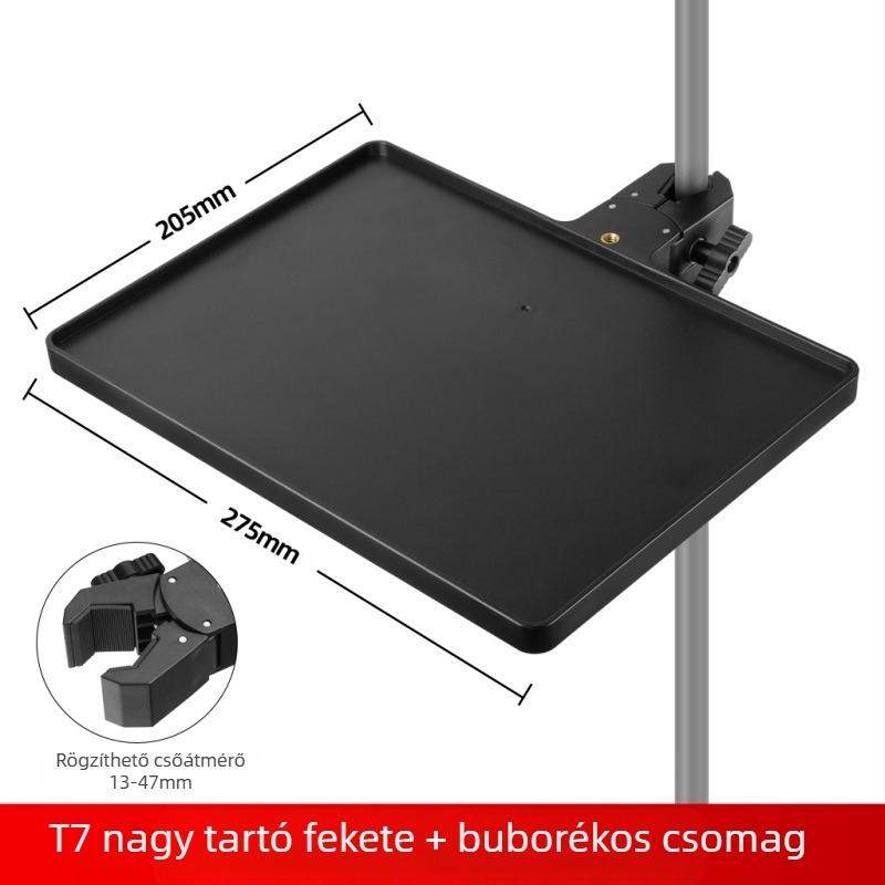 Xiangmi mobiltelefon-tartó állvány élő közvetítéshez, mikrofon- és hangkártyatálca, fényképek tároló állvány