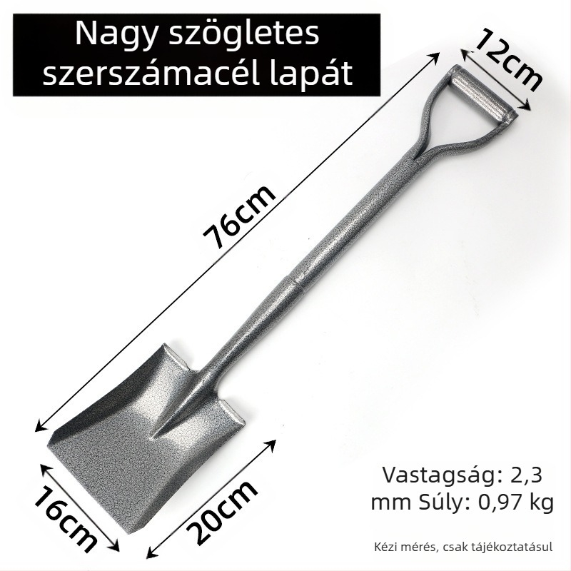 Mangán-ötvözetből készült ásó kültéri kertészkedéshez, Autonomy márka, mezőgazdasági eszköz