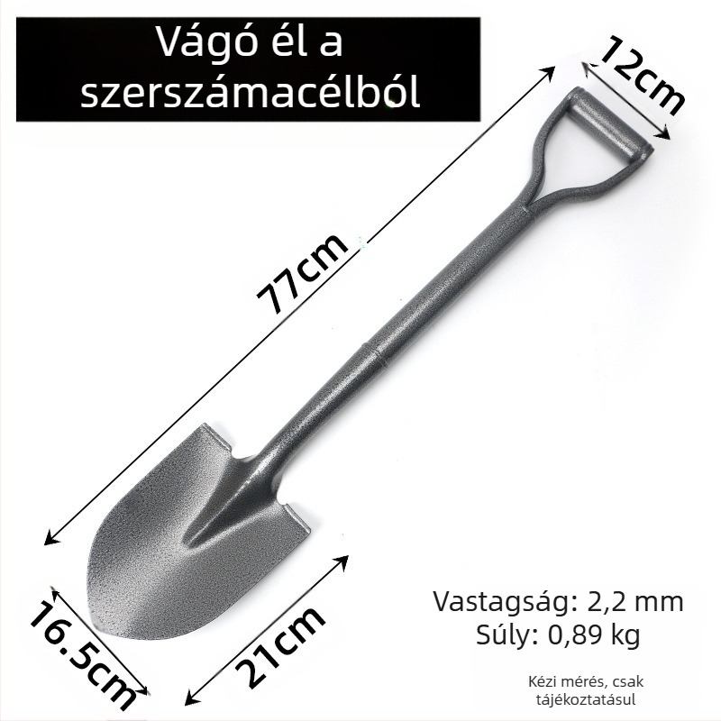 Mangán-ötvözetből készült ásó kültéri kertészkedéshez, Autonomy márka, mezőgazdasági eszköz