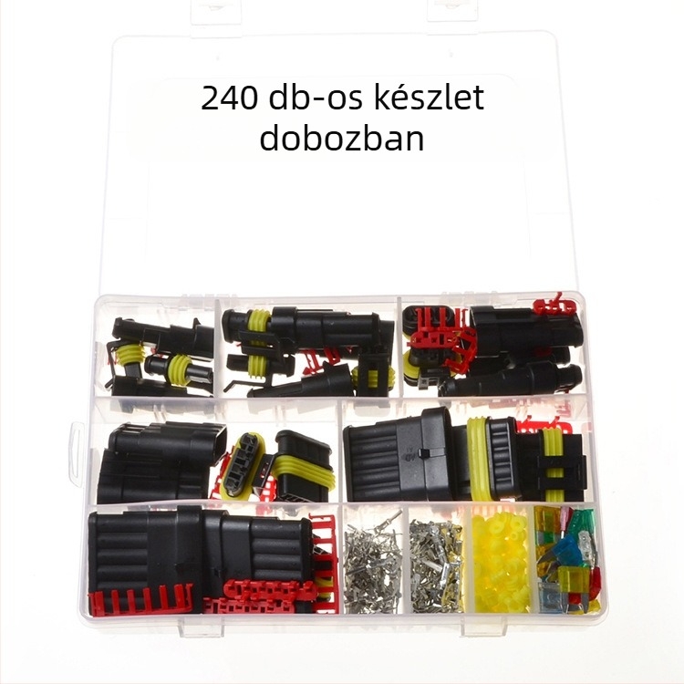 Autóipari vízálló csatlakozó, 1.5 sorozat, HID dugó és aljzat, AMP férfi és női