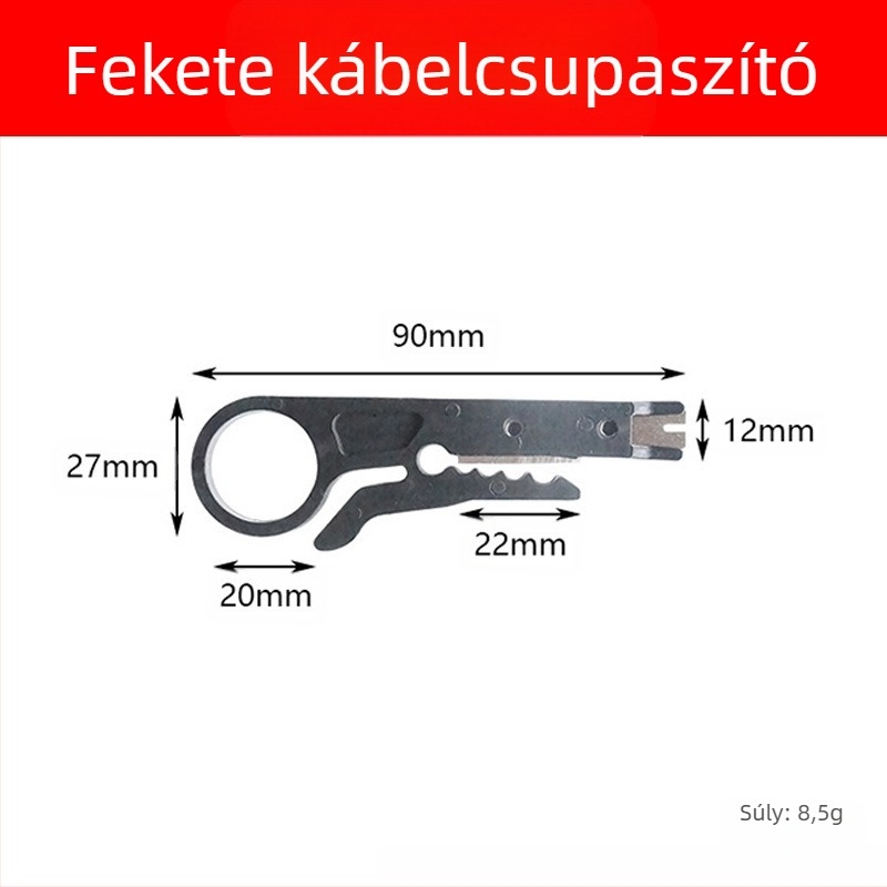 Többfunkciós vezetéklevágó és leszakító eszköz koaxiális, hálózati, videó- és telefonkábelekhez