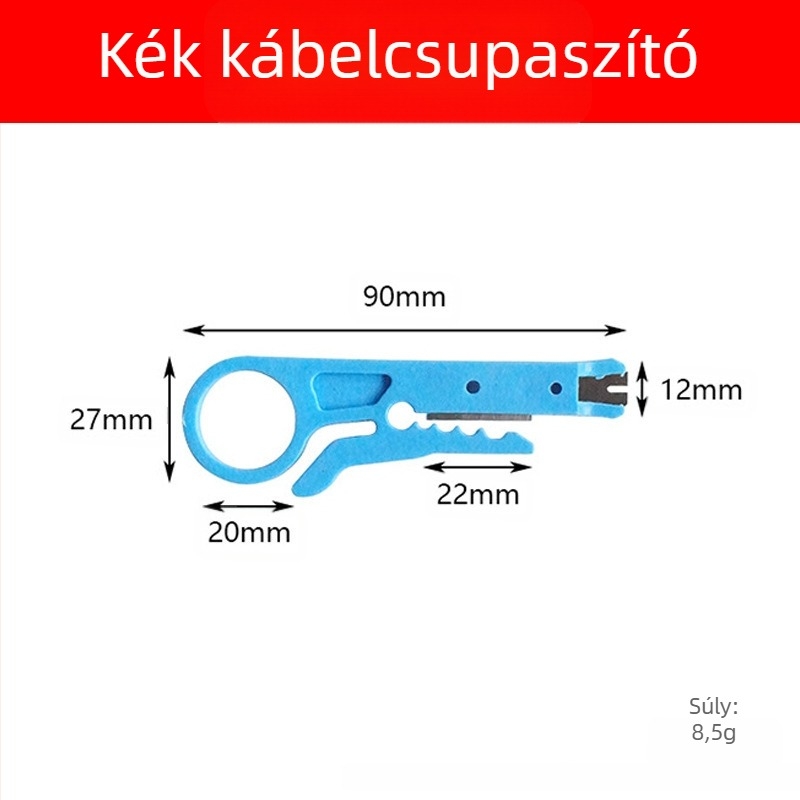 Többfunkciós vezetéklevágó és leszakító eszköz koaxiális, hálózati, videó- és telefonkábelekhez