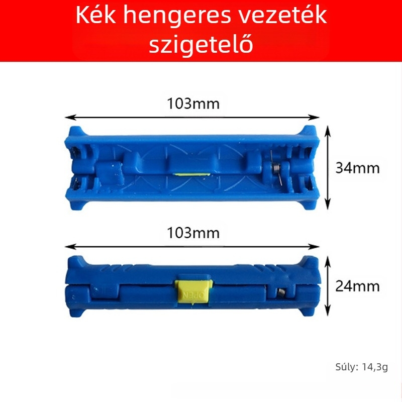 Többfunkciós vezetéklevágó és leszakító eszköz koaxiális, hálózati, videó- és telefonkábelekhez