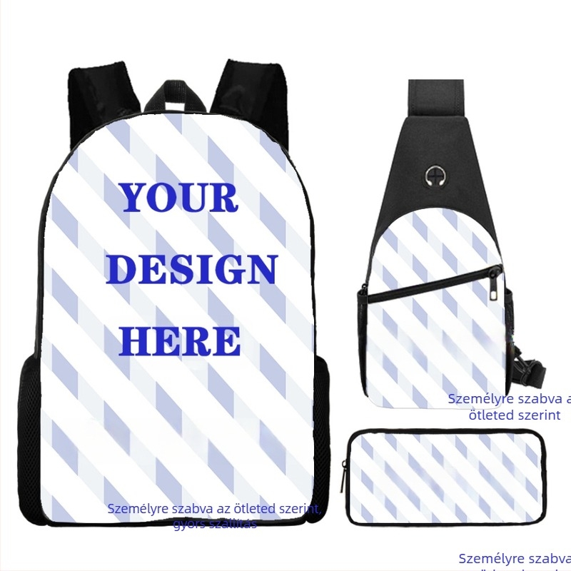 Gyerek hátizsák Anime mintával, Oxford anyagból, lélegző, vízálló és ultrakönnyű, 1–2. osztályos gyerekeknek