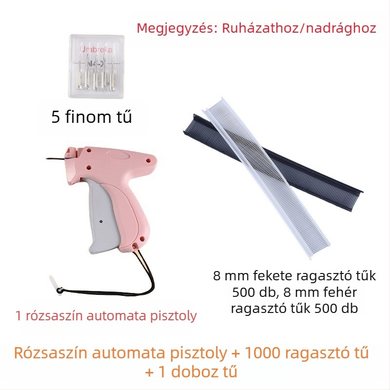 Finom tűvel címke injekciós eszköz ruházathoz és törölközőkhöz, műanyag, modern minimál stílusú dizájn, nem testre szabható, logó nélküli