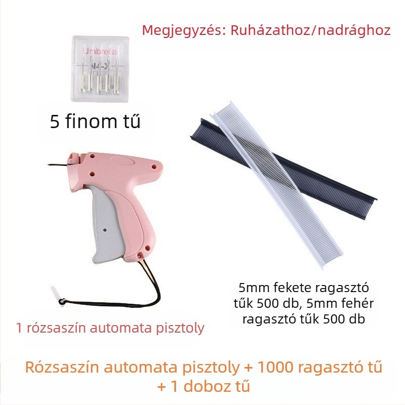 Finom tűvel címke injekciós eszköz ruházathoz és törölközőkhöz, műanyag, modern minimál stílusú dizájn, nem testre szabható, logó nélküli