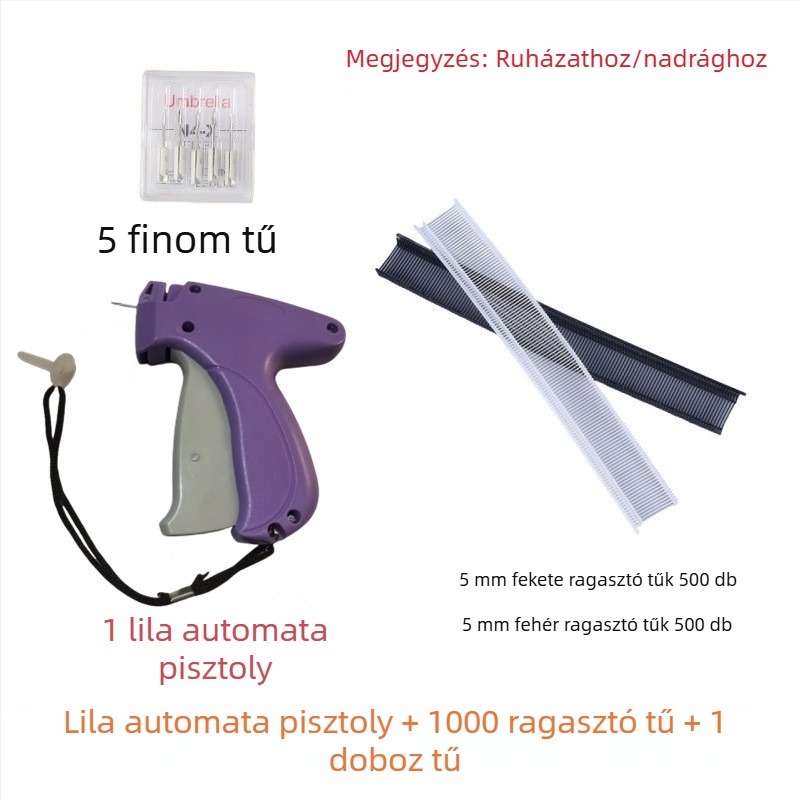 Finom tűvel címke injekciós eszköz ruházathoz és törölközőkhöz, műanyag, modern minimál stílusú dizájn, nem testre szabható, logó nélküli