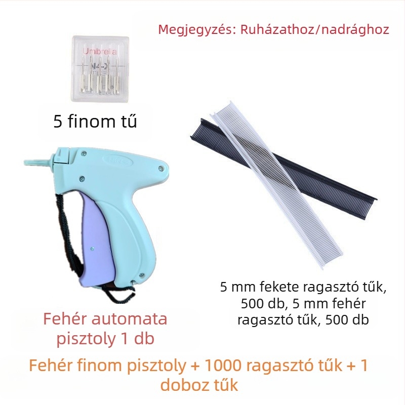 Finom tűvel címke injekciós eszköz ruházathoz és törölközőkhöz, műanyag, modern minimál stílusú dizájn, nem testre szabható, logó nélküli