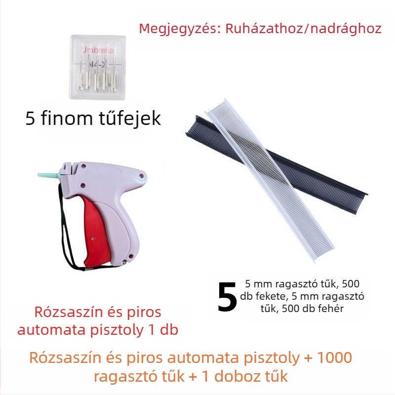 Finom tűvel címke injekciós eszköz ruházathoz és törölközőkhöz, műanyag, modern minimál stílusú dizájn, nem testre szabható, logó nélküli