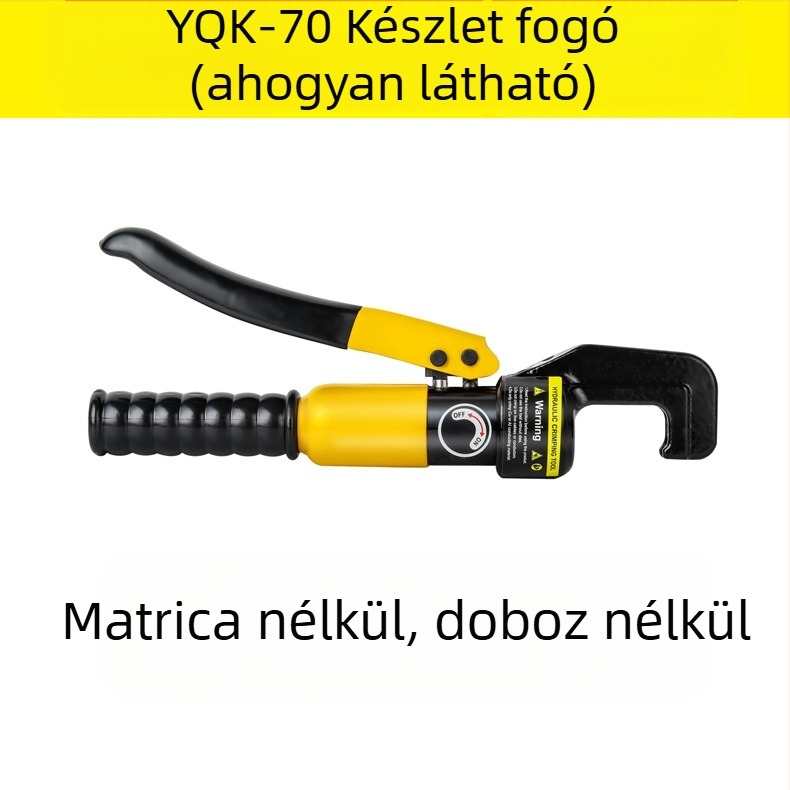Kézi hidraulikus kábelcrimpelő fogó réz- és alumínium csúccsal – 40Cr, modell YQK70120240300, 4–70 mm² kábelekhez, hordozható elektromos eszköz