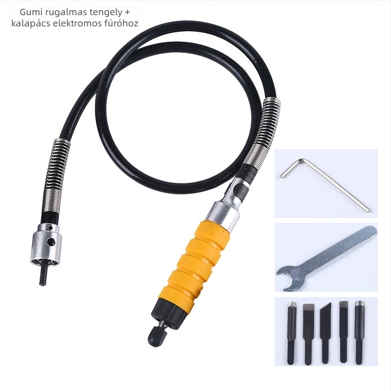 Elektromos fúró rugalmas tengellyel, nagy pontosságú gravírozás 0-4 mm / 0-6.5 mm, csempe fugáinak tisztítása