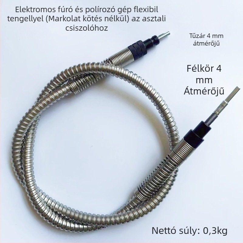 Elektromos fúró rugalmas tengellyel, nagy pontosságú gravírozás 0-4 mm / 0-6.5 mm, csempe fugáinak tisztítása