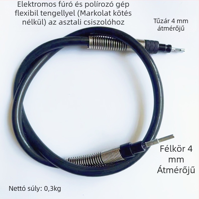 Elektromos fúró rugalmas tengellyel, nagy pontosságú gravírozás 0-4 mm / 0-6.5 mm, csempe fugáinak tisztítása