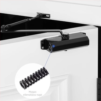 Automata ajtózáró hidraulikus lengéscsillapítóval | Öntött alumínium | Modell CL-BMQ01 | Márka Cobbe/Cabe | Modern és minimalist design | Otthoni használat