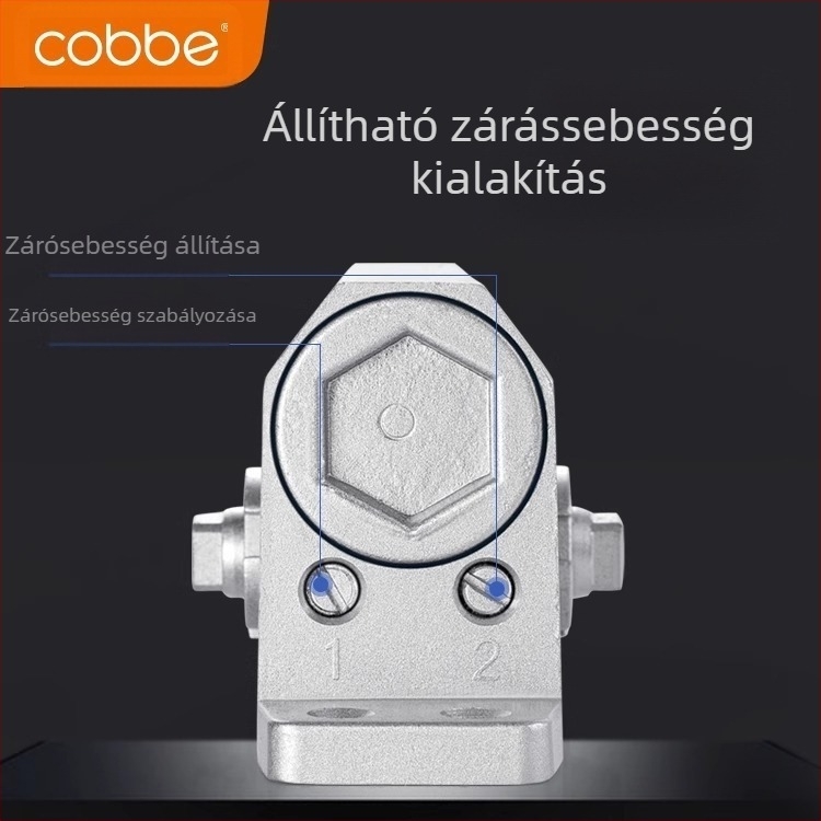 Automata ajtózáró hidraulikus lengéscsillapítóval | Öntött alumínium | Modell CL-BMQ01 | Márka Cobbe/Cabe | Modern és minimalist design | Otthoni használat