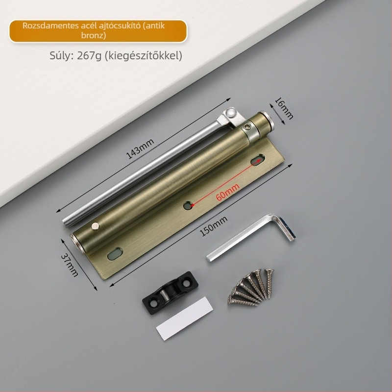 Rozsdamentes acél ajtócsukó — modern, minimalist design, testreszabható, márka Wuxin haopin