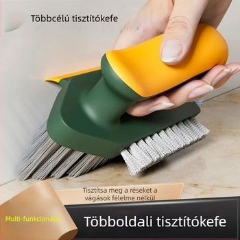 Többfunkciós padlószegély tisztító kefe fürdőszobához és konyhához, rostból készült tisztító eszköz