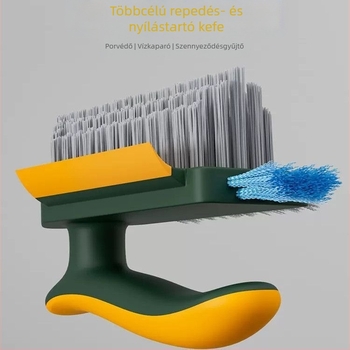 Többfunkciós padlószegély tisztító kefe fürdőszobához és konyhához, rostból készült tisztító eszköz