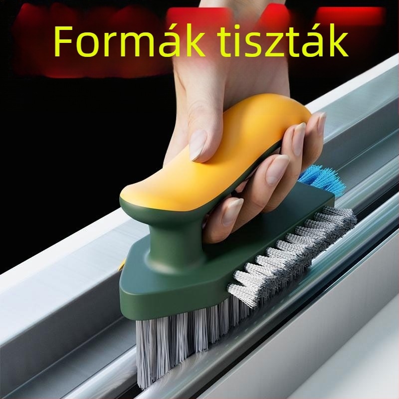 Többfunkciós padlószegély tisztító kefe fürdőszobához és konyhához, rostból készült tisztító eszköz