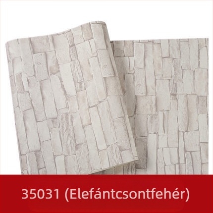 3D-relief téglás tapéta PVC anyagból, dekoratív téglaminta, új kínai stílus