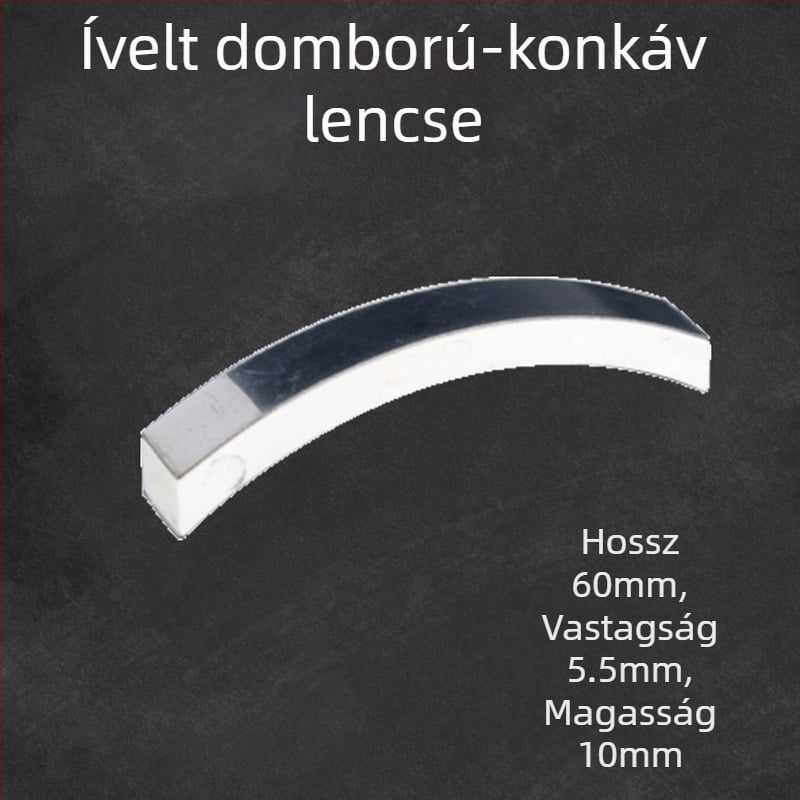 Liuxin optikai oktatókészlet, cilindrikus, félköríves, háromszög és téglalap alakú lencsékkel, akrilból, középiskolai fizika kísérletekhez