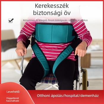 Kerekesszékhez használható biztonsági öv, leesés- és csúszás elleni védelem, deréköv, modell Simple, anyag: Sanwen háló + szivacs