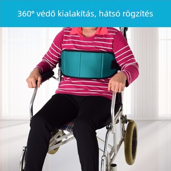 Kerekesszékhez használható biztonsági öv, leesés- és csúszás elleni védelem, deréköv, modell Simple, anyag: Sanwen háló + szivacs