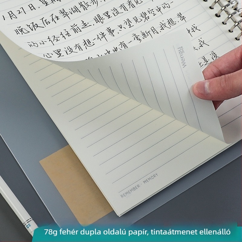 Wen Gu notesz leválasztható lapokkal, PP borító, offset papír, 80 g/m², üzleti stílus