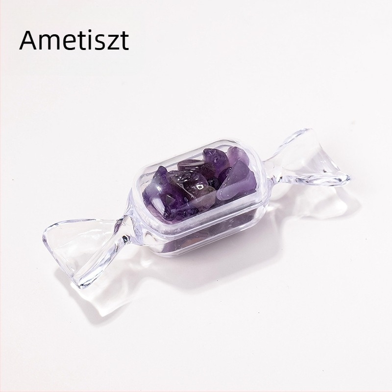 Természetes kristály dekoratív kő, geometriai forma, modern minimalist kristály díszítés karácsonyra